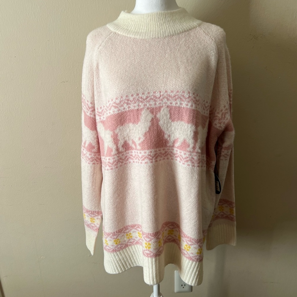 COCOBLEU Knitted Super Soft Long Sleeves Stretchable Pullover Sweater NWT